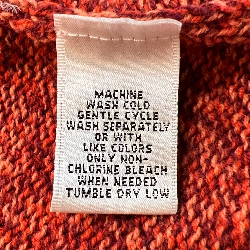 Hannah Rust Marled Knit Button Front Cardigan Sweater Large - Picture 7 of 11